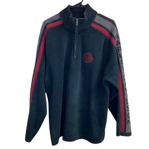 Harley Davidson Quarter Zip Sweater Size XL